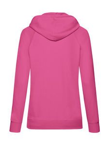 Sweatshirt personnalisé femme manches longues avec capuche | Ladies Lightweight Hooded Sweat Fuchsia