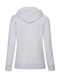 Sweatshirt personnalisé femme manches longues avec capuche | Ladies Lightweight Hooded Sweat Heather Grey