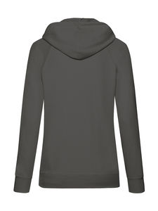 Sweatshirt personnalisé femme manches longues avec capuche | Ladies Lightweight Hooded Sweat Light Graphite