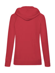Sweatshirt personnalisé femme manches longues avec capuche | Ladies Lightweight Hooded Sweat Red