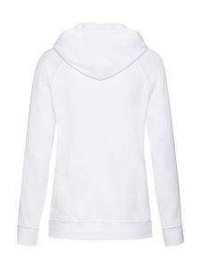 Sweatshirt personnalisé femme manches longues avec capuche | Ladies Lightweight Hooded Sweat White