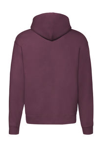 Sweatshirt publicitaire homme manches longues avec capuche | Premium Hooded Zip Sweat Burgundy