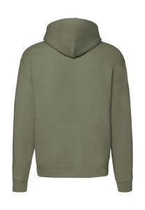 Sweatshirt publicitaire homme manches longues avec capuche | Premium Hooded Zip Sweat Classic Olive