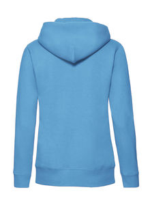 Sweat-shirt femme zippé à capuche premium publicitaire | Premium Hooded Sweat Jacket Lady-Fit Azure Blue