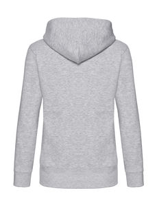 Sweat-shirt femme zippé à capuche premium publicitaire | Premium Hooded Sweat Jacket Lady-Fit Heather Grey