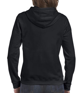 Sweat-shirt femme zippé à capuche heavy blend™ publicitaire | Westmount Black