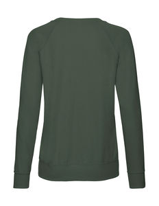 Sweatshirt personnalisé femme manches longues raglan | Ladies Lightweight Raglan Sweat Bottle Green