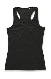 T-shirt personnalisé femme avec détails réfléchissants cintré | Active Sports Top Women Black Opal