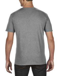 T-shirt personnalisé homme manches courtes cintré | Adult Tri-Blend Heather Graphite