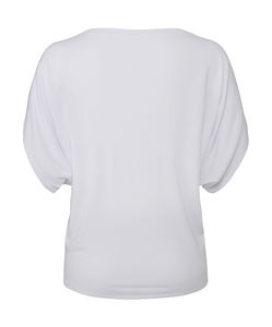 T-shirt flowy circle publicitaire | Fomalhaut White
