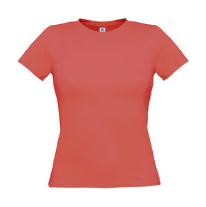 T-shirt publicitaire femme petites manches | Women-Only Pixel Coral