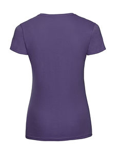 T-shirt publicitaire femme petites manches cintré | Macao Purple