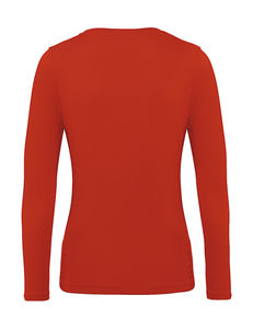 T-shirt bio femme manches longues publicitaire | Inspire LSL T  women Fire Red