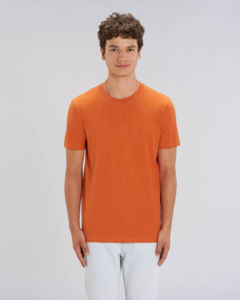 T-shirt iconique unisexe | Creator Black Heather Orange