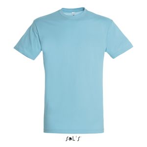 Tee-shirt personnalisé unisexe col rond | Regent Bleu atoll