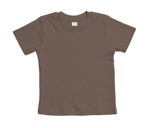 T-shirt publicitaire bébés avec manches courtes | Weaver Mocha Organic