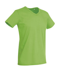 T-shirt publicitaire homme manches courtes col en v | Ben V-neck Green Flash
