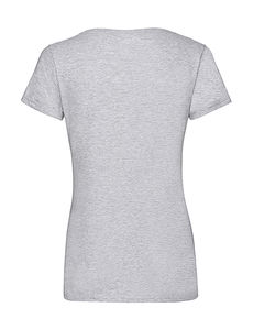 T-shirt femme col v valueweight publicitaire | Ladies Valueweight V-Neck T Heather Grey