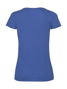T-shirt femme col v valueweight publicitaire | Ladies Valueweight V-Neck T Royal Blue
