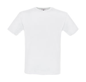 T-shirt publicitaire homme manches courtes cintré | Men-Fit White