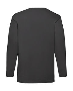T-shirt publicitaire homme manches longues | Value weight LS T-Shirt Black