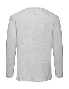 T-shirt publicitaire homme manches longues | Value weight LS T-Shirt Heather Grey