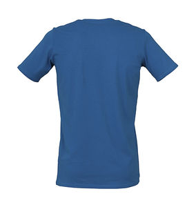 T-shirt personnalisé homme manches courtes cintré | Clive Crew Neck King Blue