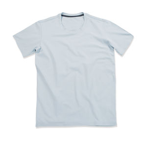 T-shirt personnalisé homme manches courtes cintré | Clive Crew Neck Powder Blue