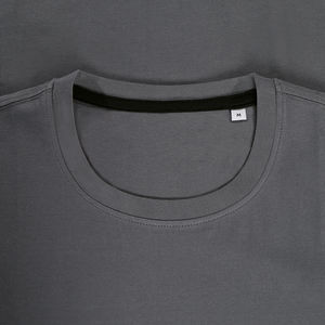 T-shirt personnalisé homme manches courtes cintré | Clive Crew Neck Slate Grey