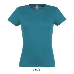 Tee-shirt publicitaire femme | Miss Bleu canard