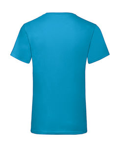 T-shirt publicitaire homme manches courtes col en v | Valueweight V-neck T-Shirt Azure Blue