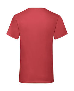 T-shirt publicitaire homme manches courtes col en v | Valueweight V-neck T-Shirt Red