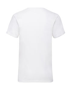 T-shirt publicitaire homme manches courtes col en v | Valueweight V-neck T-Shirt White