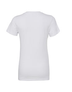T-shirt femme col v profond publicitaire | Hadar White