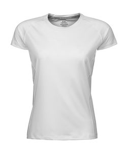 T-shirt publicitaire femme manches courtes raglan | Ansager White