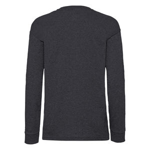 T-shirt enfant manches longues valueweight publicitaire | Kids Valueweight Long Sleeve T Dark Heather Grey