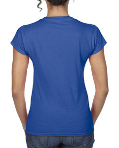 T-shirt femme col v softstyle personnalisé | Kingsey Falls Royal