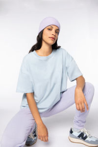 T-shirt oversize coton bio 130g femme publicitaire 10
