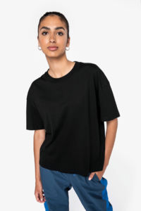 T-shirt oversize coton bio 130g femme publicitaire 7