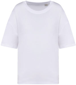 T-shirt oversize coton bio 130g femme publicitaire White