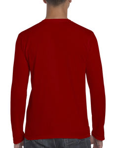 T-shirt homme manches longues softstyle publicitaire | Huntingdon Red