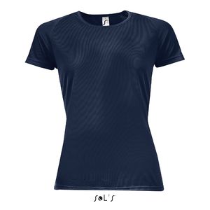 Tee-shirt publicitaire femme manches raglan | Sporty Women French marine