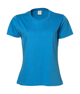 T-shirt publicitaire femme manches courtes | Faaborg Azure