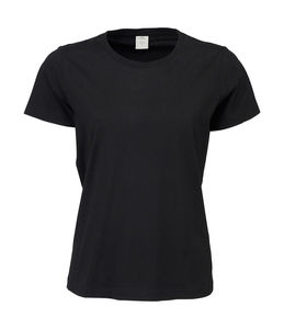 T-shirt publicitaire femme manches courtes | Faaborg Black