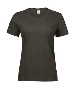 T-shirt publicitaire femme manches courtes | Faaborg Dark Olive
