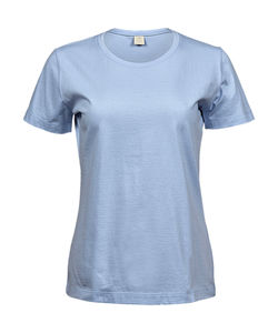 T-shirt publicitaire femme manches courtes | Faaborg Light Blue
