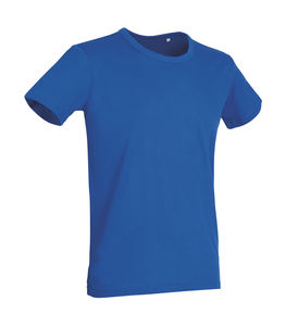 T-shirt publicitaire homme manches courtes | Ben Crew Neck King Blue