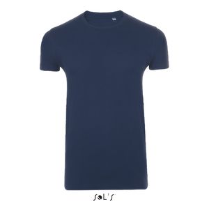 Tee-shirt publicitaire homme col rond ajusté | Imperial Fit French marine
