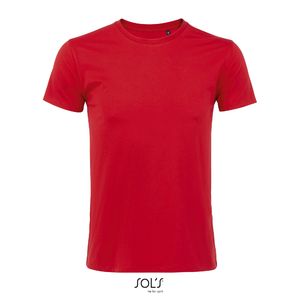 Tee-shirt publicitaire homme col rond ajusté | Imperial Fit Rouge