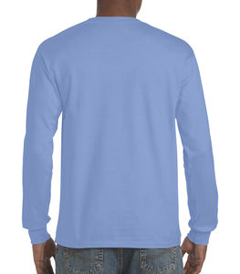 T-shirt manches longues ultra cotton™ personnalisé | Portneuf Carolina Blue